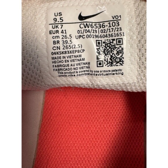 Nike Court Vision Alta TXT Womens Shoes Size 9.5 White CW6536-103 - Picture 8 of 8